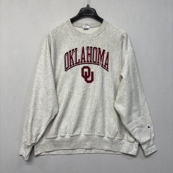 Champion Reverse Weave Men Size 3XL University of Oklahoma Sweatshirt C041 -21 - Picture 1 of 16